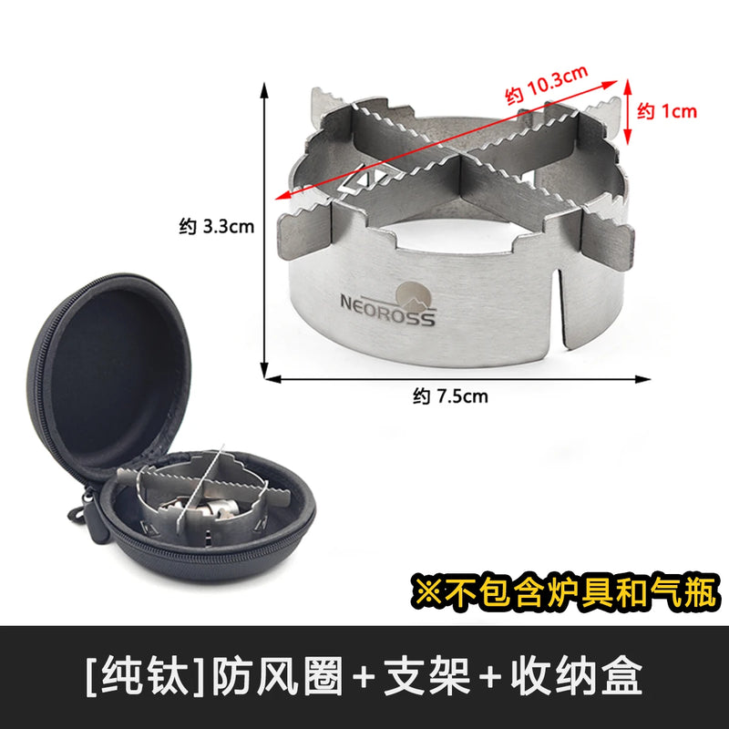 Camping Gear for BRS-3000T Super Light Pure Titanium Windproof Ring for SOTOST310 Spider Stove Adaptation Outdoor Equipment New