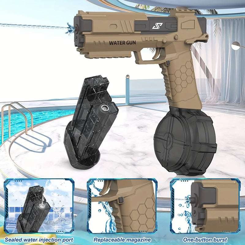 Electric Water Gun Pistol,434CC+58CC,Automatic High Performance Spray Gun,Water Blaster Summer Swimming Pool Beach Outdoor