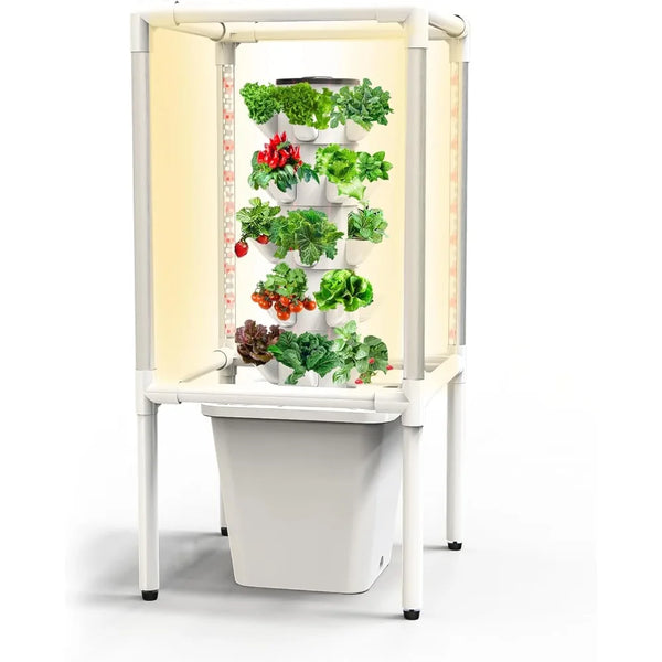 Hydroponic Growing System with Grow Lights (No Seedlings Included) |25-Plant Hydroponic System, Home Gardening System for Indoor