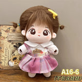 Doll Clothes For 20cm Idol Cotton Doll Outfit Accessories Bunny Onesie Jk Uniform Skirt Clothes DIY Collection Gift Without Doll