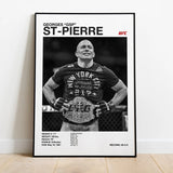 Black and white U-Ultimate Fighting Championship UFC Poster Canvas Print Painting Wall Decor Gym Room Decoration