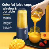 1pc Portable Small Electric Juicer Stainless Steel Blade Cup Juicer Fruit Automatic Smoothie Blender Kitchen Tool