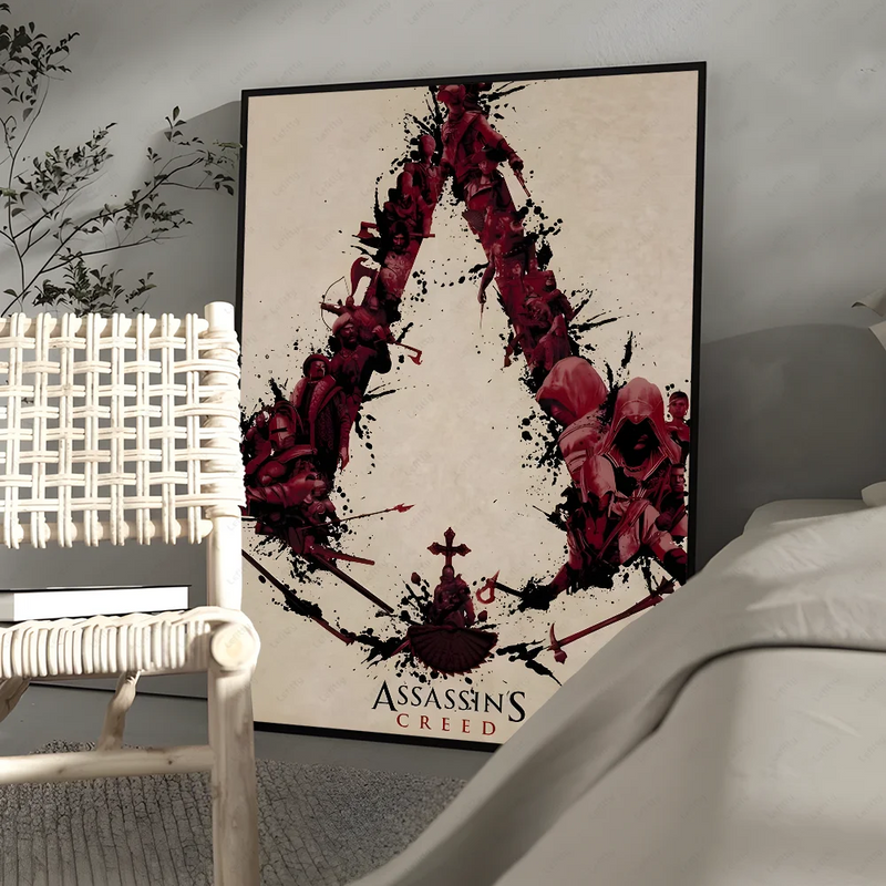 A-Assassins C-Creeds Cool Game Poster Corridor Wall Art Printing Waterproof Home Living Bed Room Decor