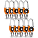 Men Keychain Hook Stainless Steel Keychain Buckle Outdoor Carabiner Climbing Tool Double Ring Car Fishing Key Ring Accessories