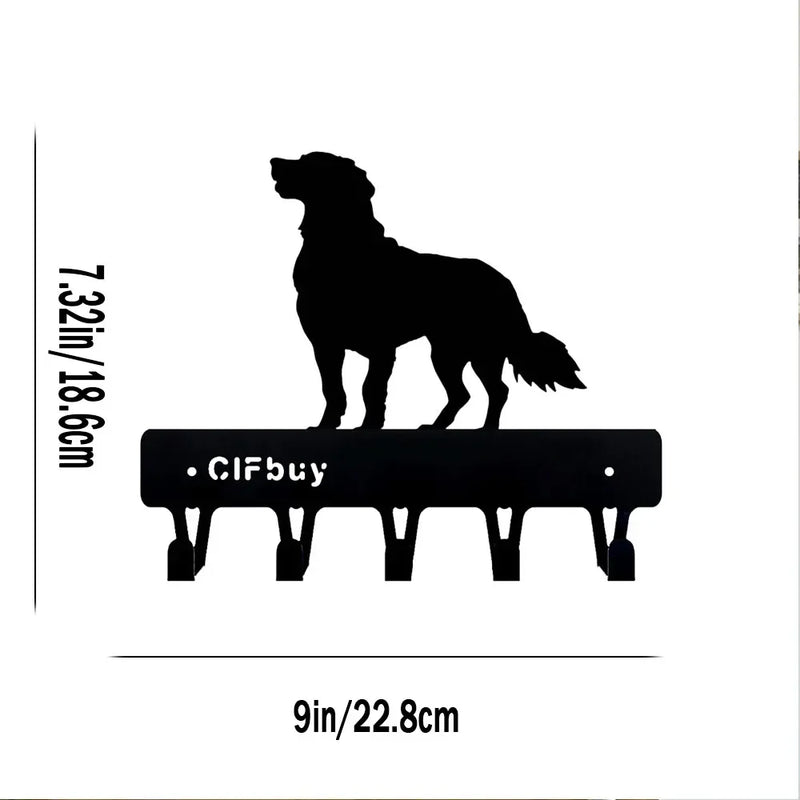 Multifunctional Iron Wall Hanging Cute Cat Key Rack Festive Atmosphere Cat Wall Rack Hook Household Key Coat Hanger Hook