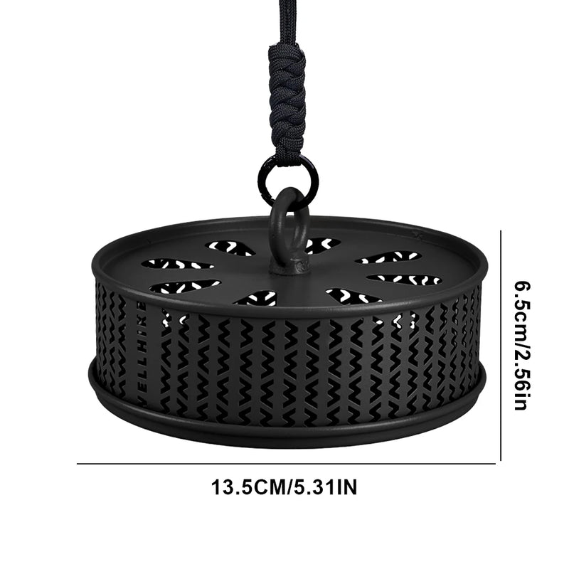 WELLHIKE Hollow Mosquitoes Coil Tray with Cover Repellent Incense Box Coil Burner Ultralight Gadgets for Outdoor Camping Hiking
