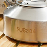 Camping Water Kettle 1L/1.5L Outdoor Coffee Kettle Tableware Picnic Supplies Equipment Utensils Camping Tea Kettle Cookware
