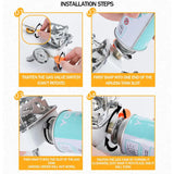Portable Camping Stove Mini Heater Gas Stove Cookware Foldable Outdoor Gas Burner Barbecue Camping Equipment Camping Furnace
