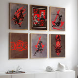 Game Assassin C-Creed Poster Home Living Room Wall Art Garage Room Decor