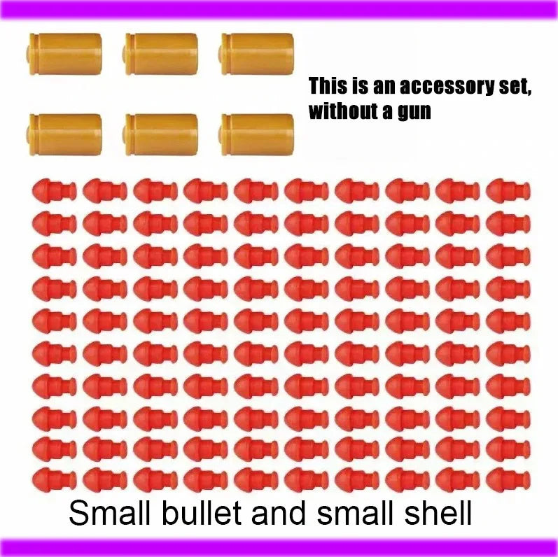 TTI Manual Mini G26 Pocket Toy Gun Continuous Shell Throwing Model Soft Bullet Launcher BlowBack Airsoft Small Pistol