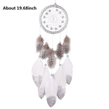 Feather Dream Catcher Indian Style Wall Hanging Wind Chimes For Car Ornaments Room Decor with Rattan Bead Dreamcatchers