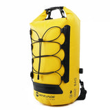 20L Outdoor Storage Backpack Dry Wet Separation Roll Top Closure Sack Waterproof Leakproof for Kayaking Rafting Boating Swimming