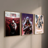A-Assassins C-Creeds Poster HD art sticky wall waterproof home living room bar decoration