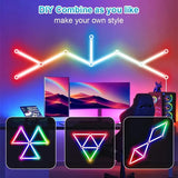WIFI LED Smart Wall Lamp RGBIC Light Bar DIY Atmosphere Light Starry Sky Lamp App Music Rhythm TV Backlight Bedroom Game Light