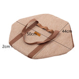 Frying Pan Bag Case 600D Oxford Grill Plate Carry Bag Wear-resistant Side Pocket Outdoor BBQ Tool Beach Picnic BBQ Accessories