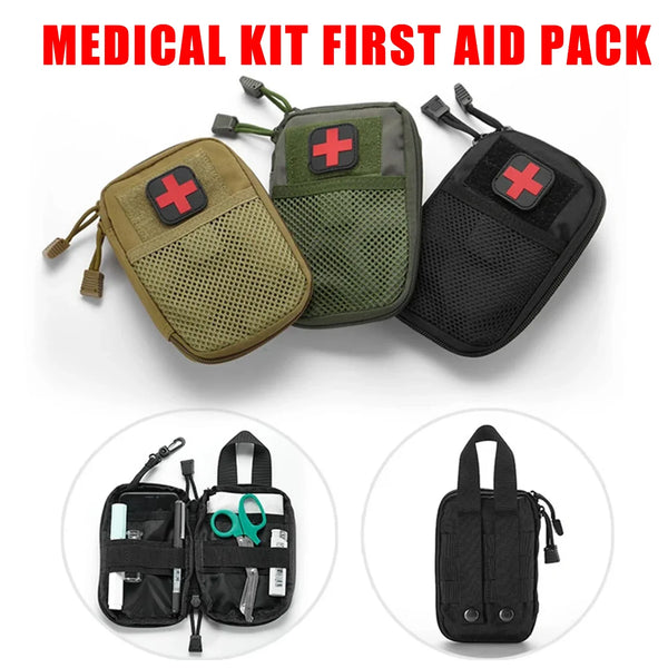 Medical Kit First Aid Pack Survival Emergency Medicine Waist Bag Molle Kit Gear Rescue Equipment Tourniquet