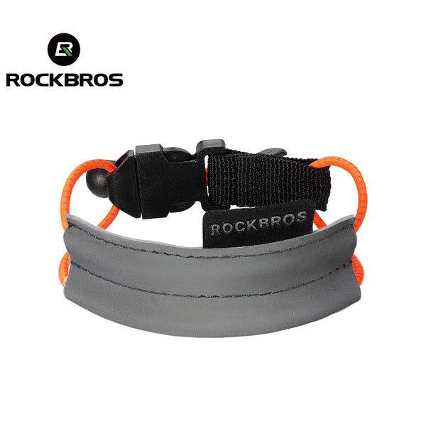 ROCKBROS Cycling Pants Leg Band Ankle Strap Adjustable Buckle High Elastic Safety Protection Leg Clip Band Cycling Trousers Band