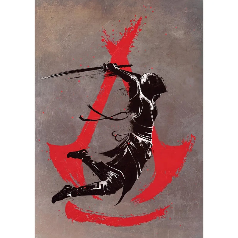 Game Assassin C-Creed Poster Home Living Room Wall Art Garage Room Decor