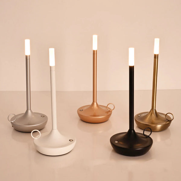 LED Candlelight Camper Table Lamp Rechargeable Touch Night light For Home Descoration Dinner Creative Atmosphere Desk lamp