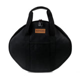 Frying Pan Bag Case 600D Oxford Grill Plate Carry Bag Wear-resistant Side Pocket Outdoor BBQ Tool Beach Picnic BBQ Accessories