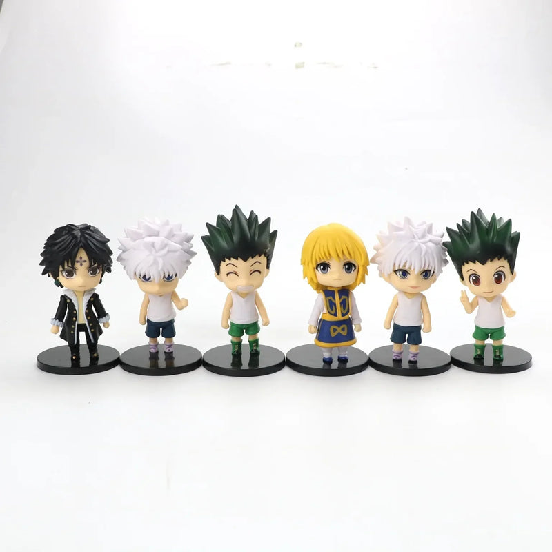 Random 1Pc 10cm Hunter x Hunter Action Figure Toys PVC Cartoon Jay Flix Hisoka Kurapika Model Animation Doll Toys Kid Gift
