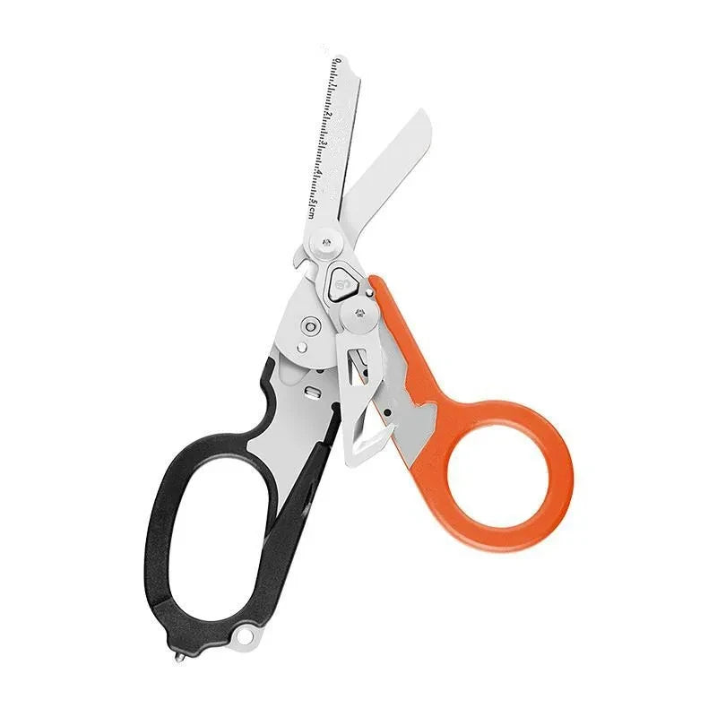 Multifunction Scissors XIAOTREE For Raptors First Aid Expert Tactical Folding Scissors Outdoor Survival Tool Combination Gadget