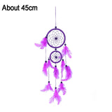Feather Dream Catcher Indian Style Wall Hanging Wind Chimes For Car Ornaments Room Decor with Rattan Bead Dreamcatchers