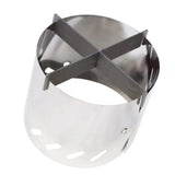 Mini Alcohol Stove Ultralight Titanium Liquid Spirit Alcohol Stove With Cross Stand & Windshield for Outdoor Camping Picnic