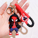 Disney Marvel Spider-Man Keychain Cartoon Comics Avengers Series Key Ring Pendant Ornaments Jewelry Gifts for Friends
