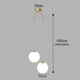 Modern Long Dining Room Chandeliers Glass Ball Lampshade Light Over The Table Kitchen Office Pendant Lamp Home Decor Luminaires