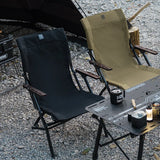 ShineTrip Outdoor Camping Foldable Portable Chair Aluminum Alloy High Back Recliner Fishing Picnic Equipment Chair