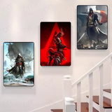 A-Assassins Creed Games Poster HD art sticky wall waterproof home living room bedroom bar aesthetic decoration