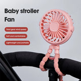 Fan Portable Desktop Folding Fan,Outdoor Baby Stroller Handheld Fan, Summer Mute Small Multifunctional Octopus Mini Fan