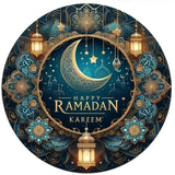 2D Ramadan Mubarak Aluminum Sign - 1pc 8x8" Glam Wall Hanging, Home Party Decor, Perfect Festival Gift