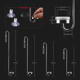 CO2 Diffuser Fish Tank Aquarium 304 Stainless Steel Refiner CO2 Diffusion Atomizer Ceramic Disc Aquatic Plant Growth Accessory