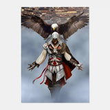 A-Assassins C-Creeds Poster HD art sticky wall waterproof home living room bar decoration