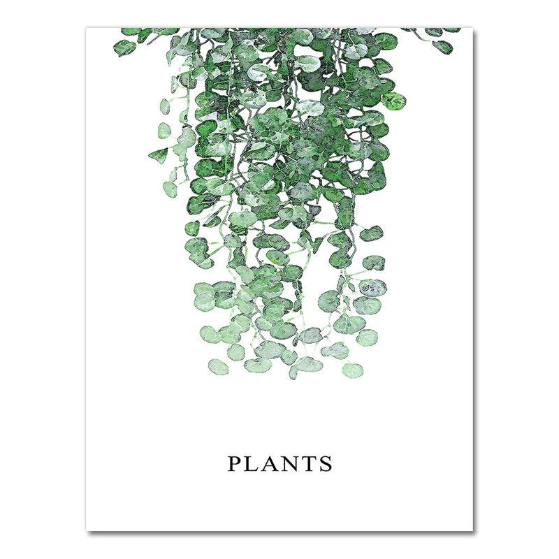 Nature Tropical Palm Leaf Monstera Wall Art Canvas Painting Nordic Posters And Prints Wall Pictures For Living Room Home Decor
