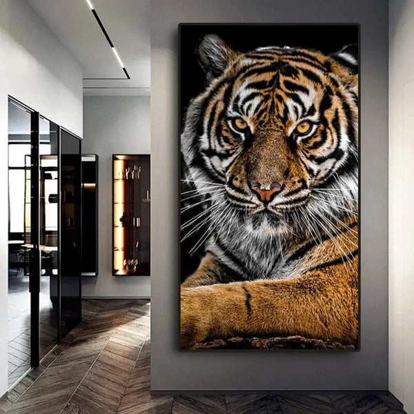 Animals Canvas Painting Tiger Canvas Wall Art Decoration Posters Prints HD Pictures For Living Room Home Decor Frameless Gifts