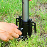 Awning Support Poles Beach Umbrella Windproof Awning Rod Holder Sturdy Camping Tent Pole Holder Portable Tent Fixed Tube Pole