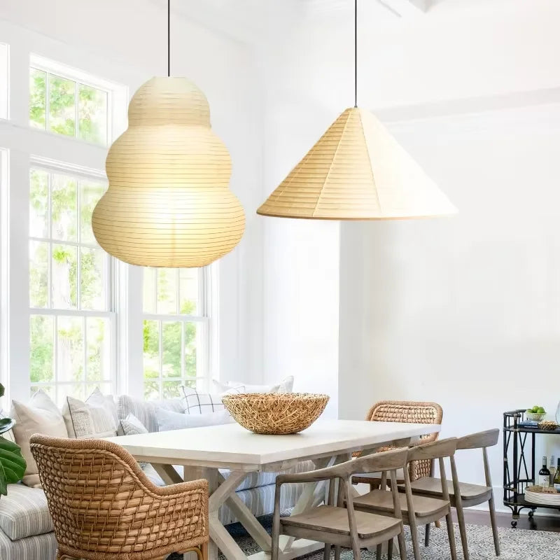 Noguchi pendant light Janpanese Akari Rice pendant Lamp for Bedroom Living Room hotel Stairs loft Rice Paper Suspend Chandelier