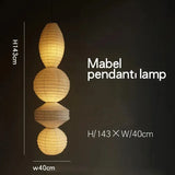 Noguchi pendant light Janpanese Akari Rice pendant Lamp for Bedroom Living Room hotel Stairs loft Rice Paper Suspend Chandelier