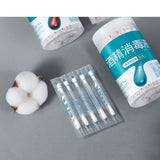 50PCS/Lot Medical Alcohol Disposable Emergency Cotton Stick Iodine Disinfected Swab First Aid kit home for Children Adults Baby