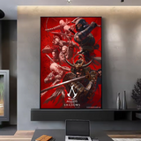 A-Assassins Creed Games Poster HD art sticky wall waterproof home living room bedroom bar aesthetic decoration