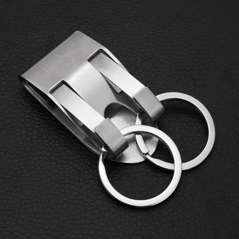 Molle Webbing Buckle Stainless Steel Keychain Waist Hanging Car Keyring Anti-Lost Keys Clip Belt Buckle Outdoor Buckle