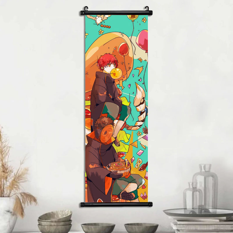 Akatsuki Hot Japanese Anime Poster Scroll Canvas Wall Hanging Painting Home Decor Itachi  Art Room Decoration Kid Gift Didara
