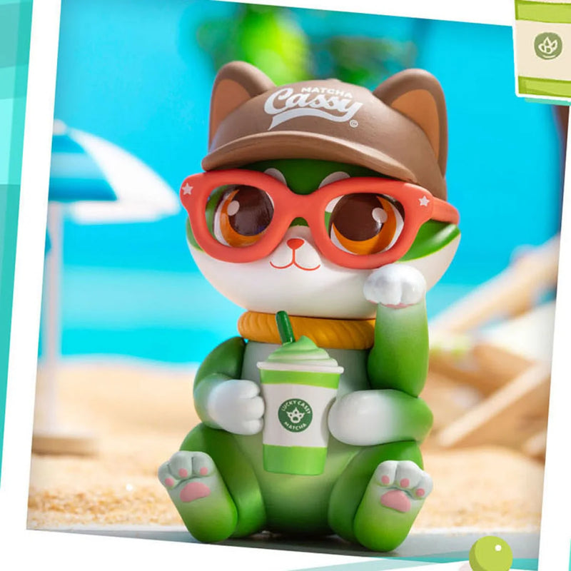 Anime New Cassy Cat Drinks Series Mystery Box Anime Original Figure Collection Model Desktop Ornaments Doll Toys
