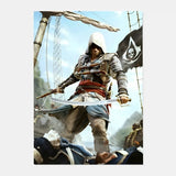 A-Assassins C-Creeds Poster HD art sticky wall waterproof home living room bar decoration
