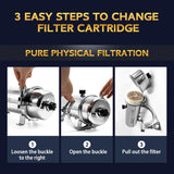 SEPYUE Whole House High Flow Water Filter System 1000L-8000L Stainless Steel Mineral Water Filter Reusable PVDF Lasts 5 Years