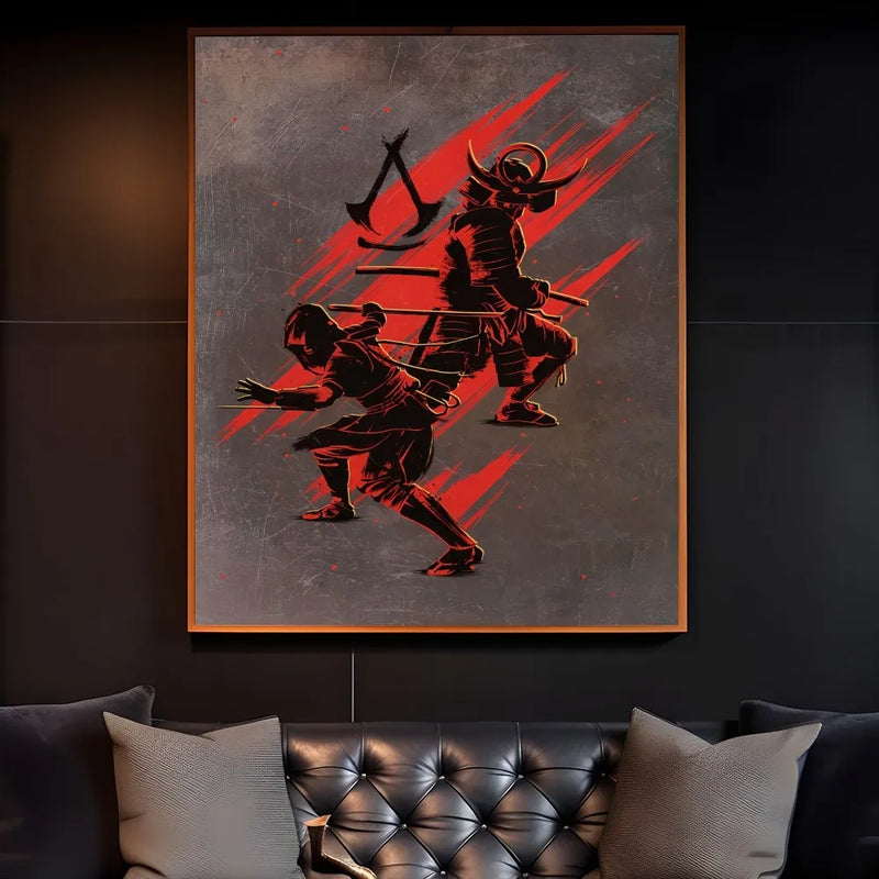 Game Assassin C-Creed Poster Home Living Room Wall Art Garage Room Decor