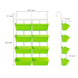4 Tier Wall-Mounted Elevated Garden Planter Raised Bed Vertical Flowers Pots Plant Container Accessories Flower Garden Supplies